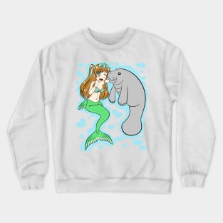 Mermaid and Manatee Crewneck Sweatshirt